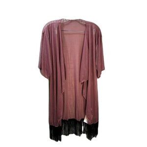 NEW Fringe Kimono‎ Swimsuit Cover Up Small